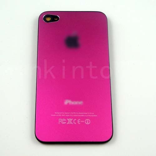 Metal Back Cover Housing Assembly For iPhone 4G Pink  