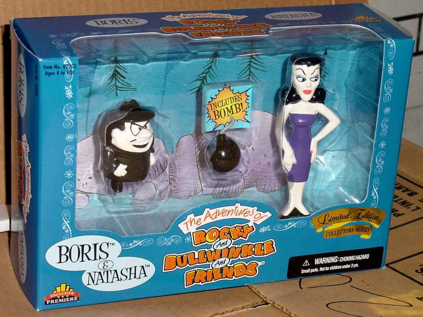 BORIS NATASHA ROCKY BULLWINKLE FIGURES   ADVENTURES OF  