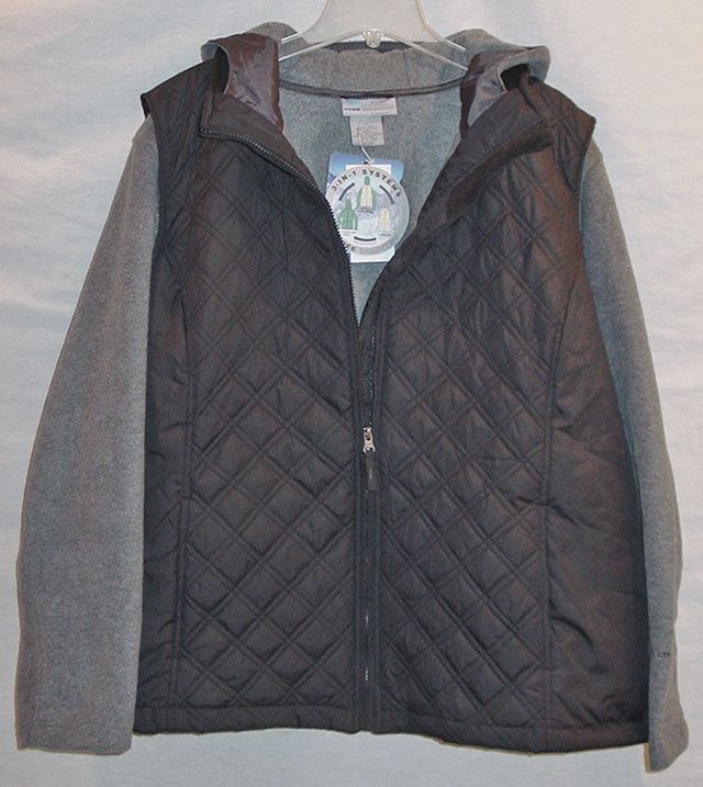 FREE COUNTRY WOMANS 3 1 FLEECE JACKET/ VEST SIZE 3X NWT  