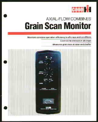 Case IH Axial Flow Combine Grain Scan Monitor Brochure  