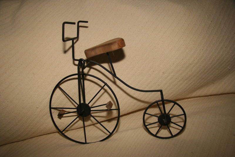 Vintage Style Big Wheel Bike  12 1/2 in tall  