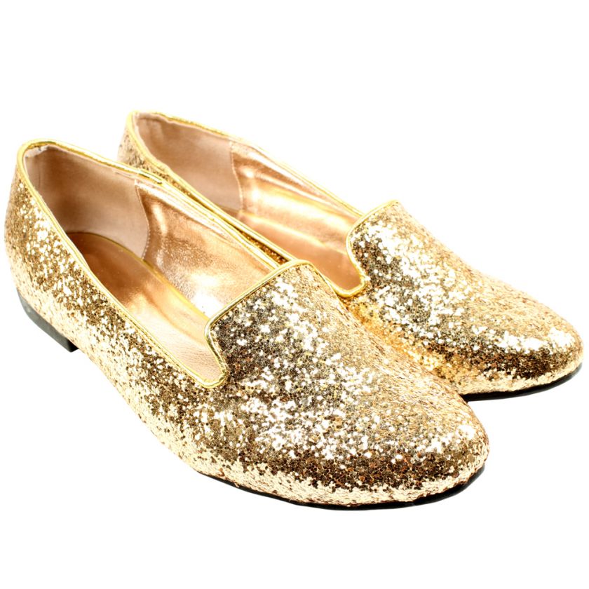 WOMENS GLITTER FLAT BALLERINA PUMP SHOES SPARKLING FLATS LADIES NEW 3 