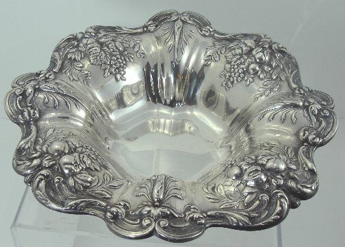   FRANCIS I Sterling Silver 11 1/2 FRUIT BOWL, C.1949, No Monogram