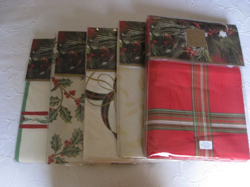 Lenox Holiday Table Cloth U Choose Color,Style & Size  