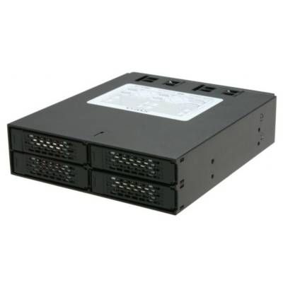 ICY DOCK MB994SP 4S Black 4 in 1 SAS/SATA Hot Swap Backplane RAID Cage 