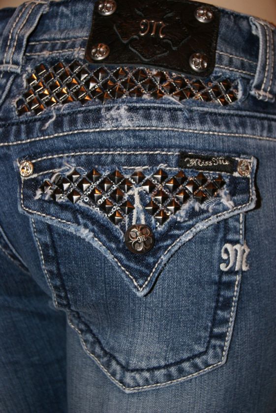 MISS ME JEANS SEQUINED PYRAMID STUD JP5002B54MK 20C  