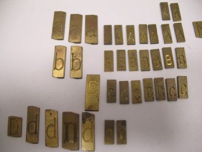 Brass Engraving Font Letters/Number LOT New Hermes Engravograph 