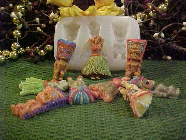 Tiki Fun Embed Silicone Mold 5288  