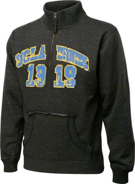 UCLA Bruins Charcoal Collegiate Crush 1/4 Zip Fleece Sweatshirt  