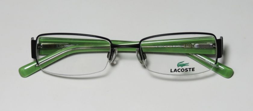   50 19 135 HALF RIM BLACK/GREEN EYEGLASS/GLASSES/FRAMES WOMENS  