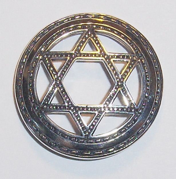 Sterling Silver SEAL OF SOLOMON Pendant Star David NEW  