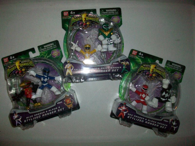 Power Rangers MMPR 2010 Stylized Ranger Sets 2 figures  