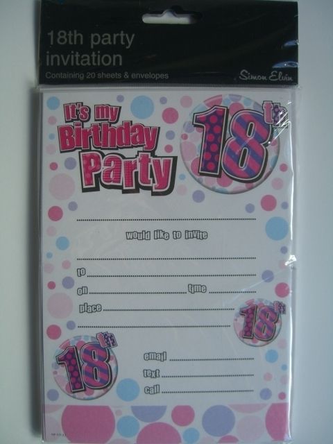 18th Birthday   PINK/LILAC FOIL PARTY DECORATIONS PACK  