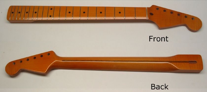 This neck is in new condition. It has a lot more flame in actual. You 