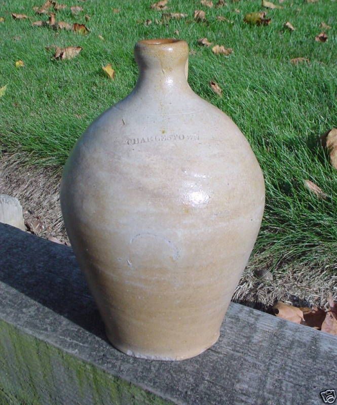 Carpenter, Charlestown Massachusetts, Stoneware Jug  