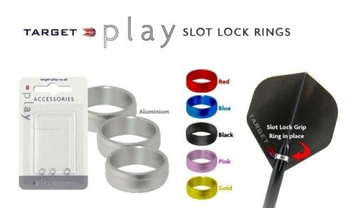 Target Slot Lock Rings Silver  