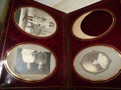 Vintage metal closure photo album scrapbook old photos pictures lot 