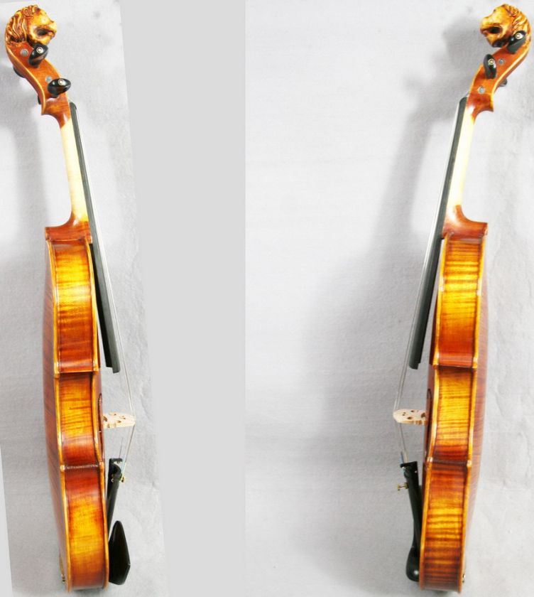 Lion head violinGood ResponseSuper Tone#0333 Luthier handmade 