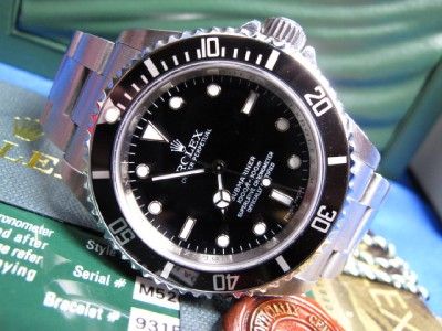 Rolex Submariner Ref. 14060M Chronometer Box & Card M Serial Sold New 