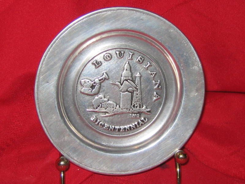 Wilton Louisiana Bicentennial commemorative plate 1974  