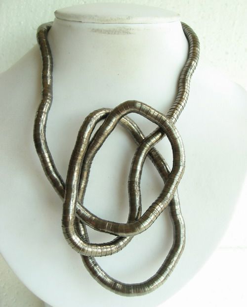 7MM DIY BENDABLE DARK SILVER SNAKE NECKLACE BRACELET 673B  