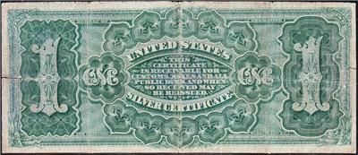 Affordable Imperfect 1886 $1 ORNATE BACK MARTHA Silver Certificate 