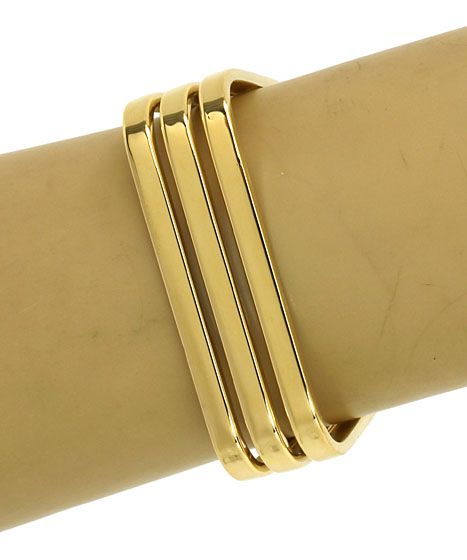 RETRO VINTAGE 18K GOLD LADIES HEFTY BANGLE BRACELET  