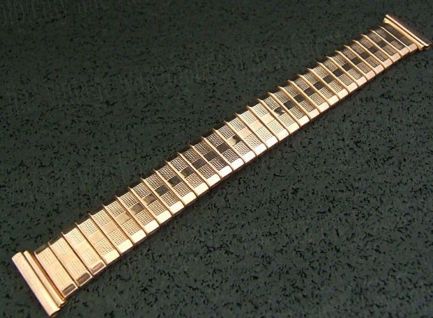 NOS 3/4 Crown USA Rose Gold gf 50s Vintage Watch Band  