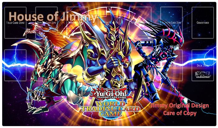 Yugioh Playmat Custom Made Play Mat Large MousePad Mat Black Luster 