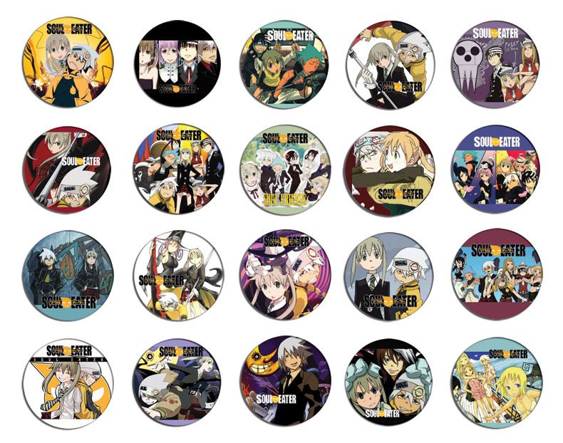 SOUL EATER ソウルイーター anime pin button BADGE/ MAGNET SET 