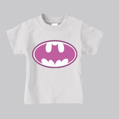 BATGIRL BATMAN Tshirt Tee 6M,12M,18M,2T,3T,4T,5/6,7  