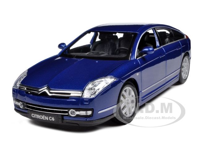 CITROEN C6 BLUE 1/18 DIECAST MODEL CAR  