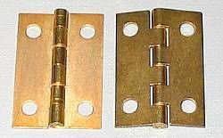 100 1 x 1 1/2 inch Brass Plated Butt Hinge /supply  