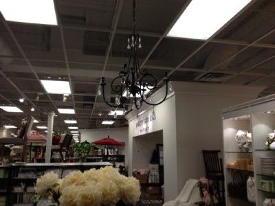 Pottery Barn~AUDRINA CHANDELIER~CRAFTED OF IRON WITH A RUSTIC BRONZE 