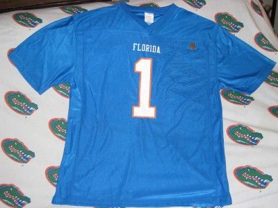 NEW FLORIDA GATOR FOOTBALL JERSEY BLUE MENS XL  