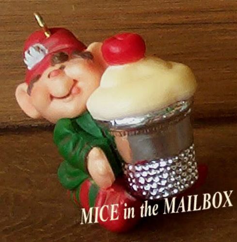 THIMBLE ELF~6/1983~Hallmark Ornament~Ice Cream/Cake~DB  