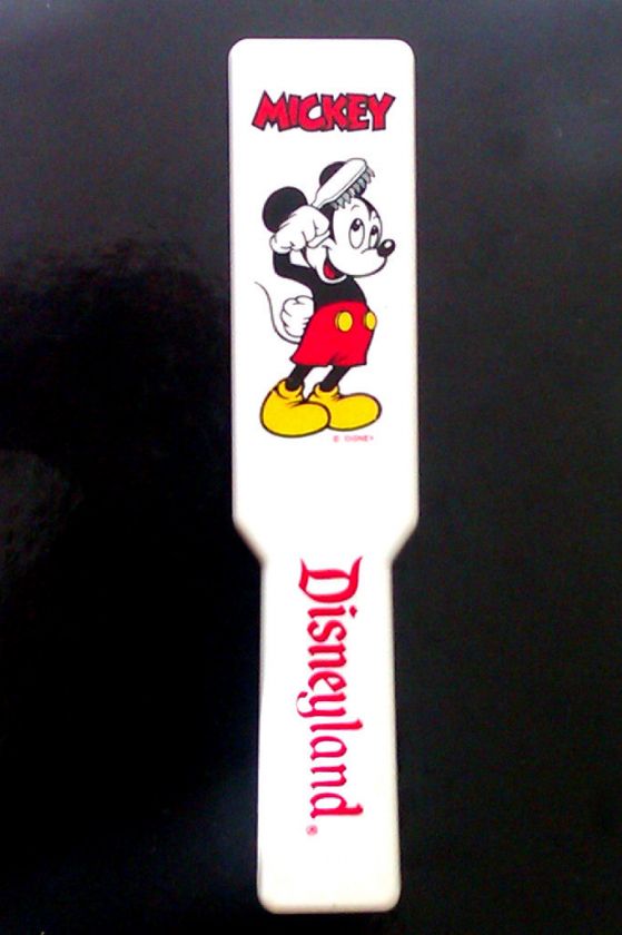 Mickey Mouse Disneyland Hair Brush Portable Folding VTG  