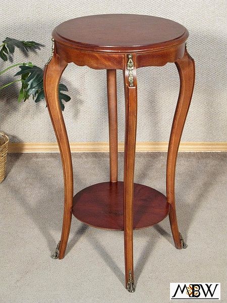 Vintage Mahogany Occasional Round Side End Table  
