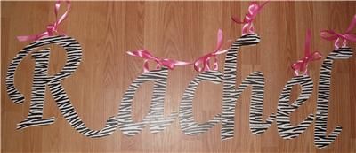 Custom Hand Painted Wood Wooden Hanging Wall Letters  