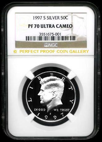 NGC PF70 UC 1997 S SILVER KENNEDY HALF PF 70  