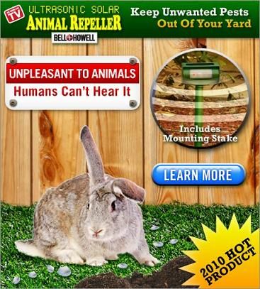 Bell Howell Solar Powered Animal Repeller As Seen On TV  