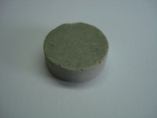 ANTIQUE STONEWARE 1400 ROUND TILE FLOOR GREY  