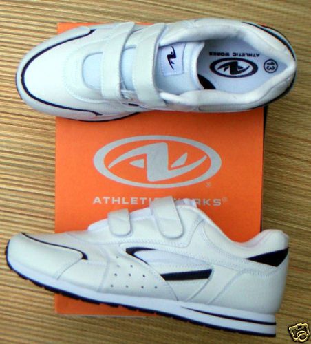 ATHLETIC WORKS SILVER SERIES WHITE ACTIVE SHOES NEW  