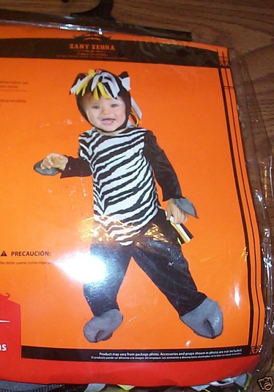 baby boy girl NEW NIP HALLOWEEN COSTUME 6/12 mo ZEBRA @  