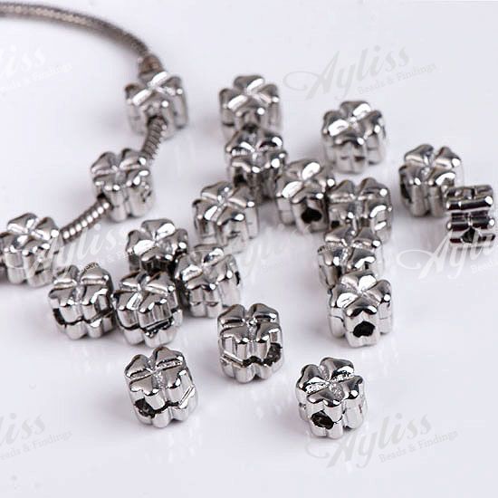 20P Heart Stopper Clip European Bead Fit Charm Bracelet  