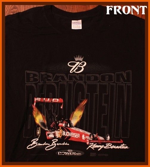 Budweiser Beer Brewery Race Cars Logo T Shirt L  