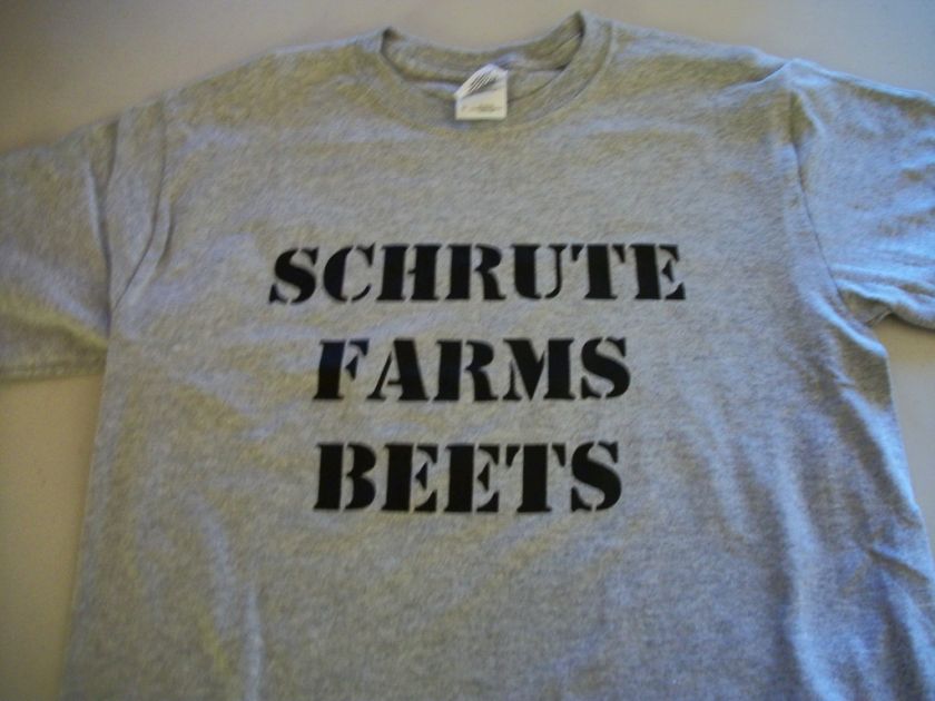 DWIGHT SCHRUTE FARMS BEETS THE OFFICE T SHIRT FUNNY ST  