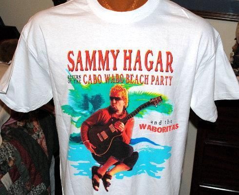 NEW SAMMY HAGAR T SHIRT CABO WABO UNISEX VAN HALEN sz L  