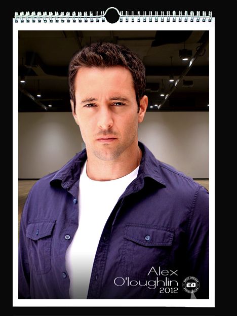 ALEX OLOUGHLIN Wall Holiday Calendar 2012  