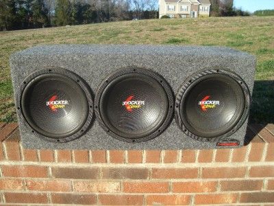 KICKER COMP 10 Car Subwoofers + Custom Box  